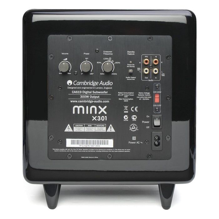 Cambridge Audio Minx X301 - Caisson de basses 300Watts Ultra-Compact