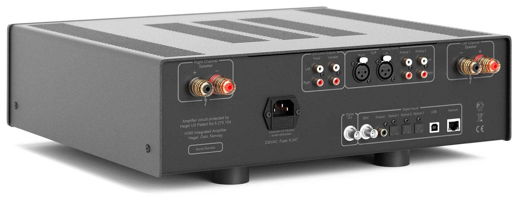 HEGEL H390 - Amplificateur stéréo 250Watts/Canal , DAC, lecteur réseau