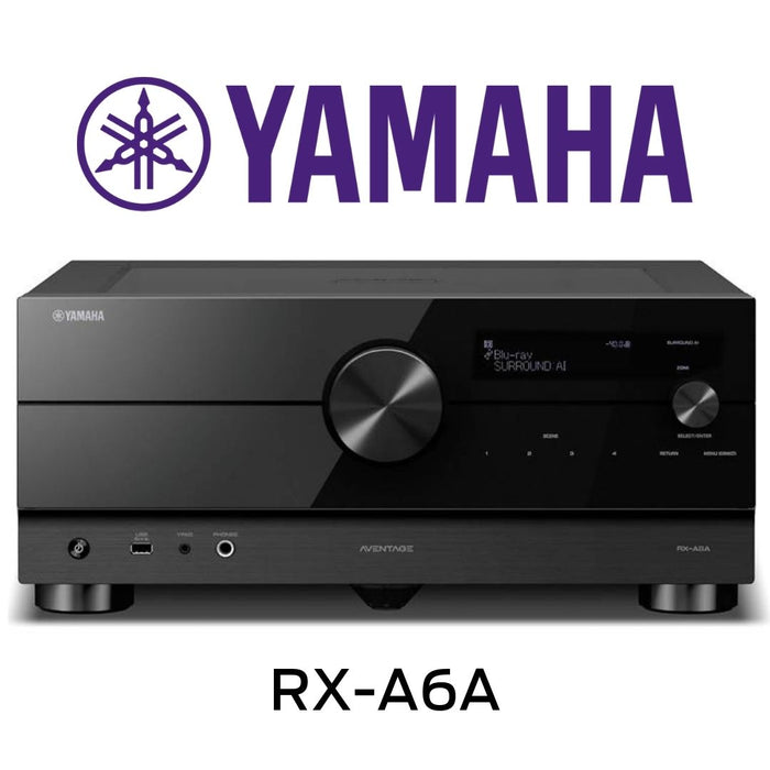 Yamaha RXA6A - Récepteur cinéma maison 8K, DAC ,150 Watts 9.2 Canaux