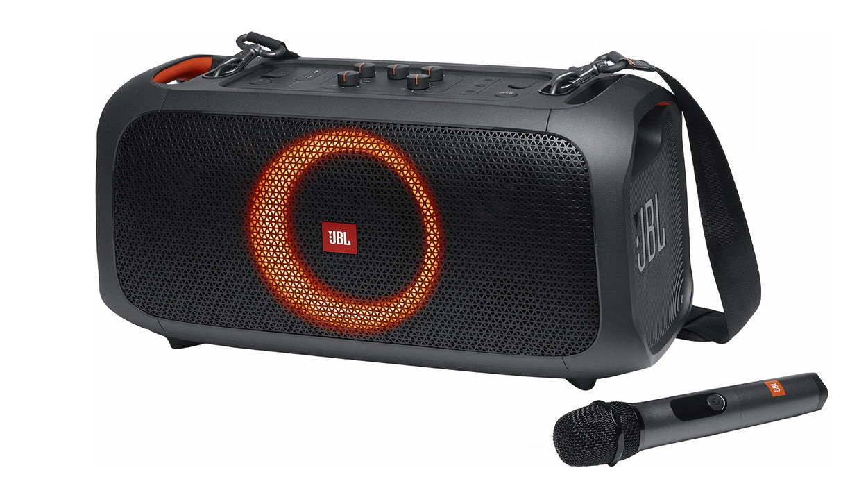 JBL PartyBox On-The-Go - Haut parleur portable Bluetooth Karaoké 100W! —