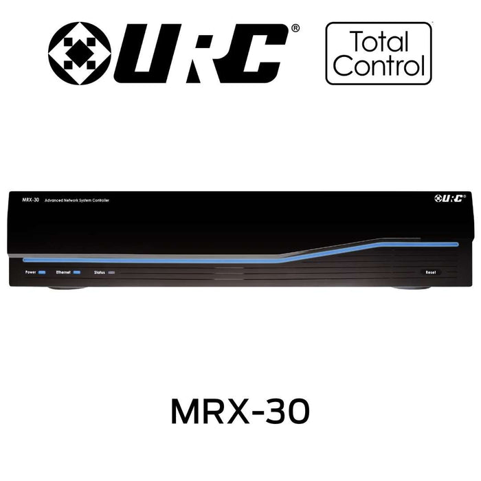 URC Total Control MRX-30 - Contrôleur de système de réseau idéal pour les applications commerciales et résidentielles plus importantes car il offre un contrôle et une automatisation à toute épreuve.