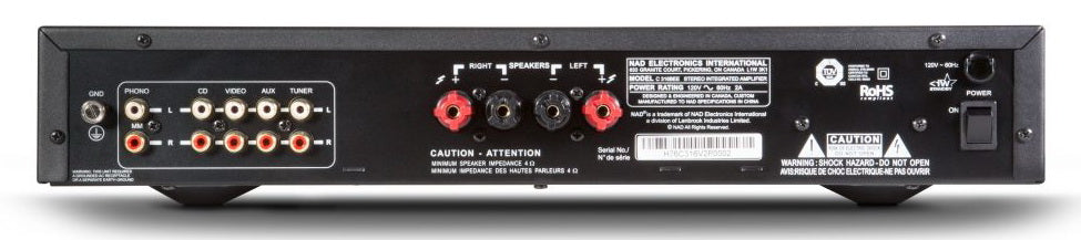 NAD C 316BEE V2 - Amplificateur intégré 40Watts/Canal/Entrée Phono