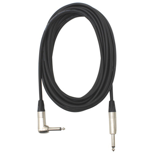 Digiflex - Câble d'instruments avec un connecteur coudé (série Pro) ¼″ à ¼″ - 20 pieds