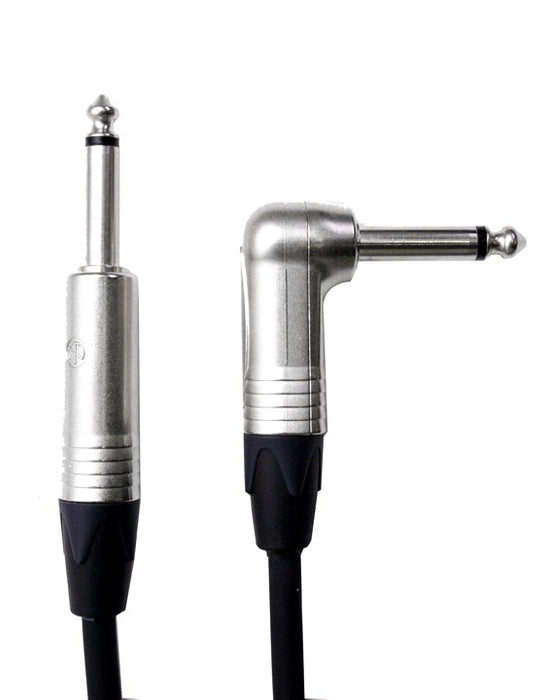 Digiflex - Câble d'instruments avec un connecteur coudé (série Pro) ¼″ à ¼″ - 3 pieds
