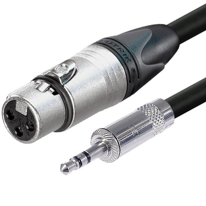 Digiflex - Câble adaptateur de ⅛″ TRS à XLR-F (série Pro) - 6 pieds