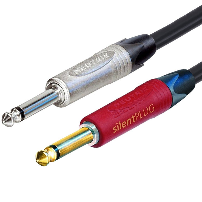 Digiflex - Câble d'instruments avec un connecteur silencieux (série Pro) ¼″ à ¼″ - 10 pieds