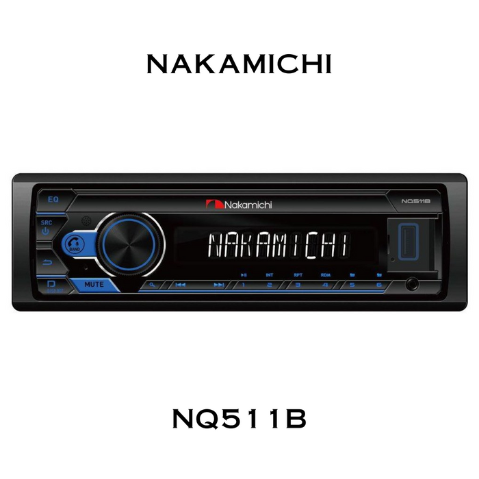 Nakamichi - Radio d'auto AM/FM USB/SD 50Watts x 4ch Bluetooth NQ511B