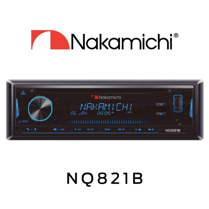 Nakamichi - Radio d'auto AM/FM USB/SD avec CD 50Watts x 4ch Bluetooth NQ821B