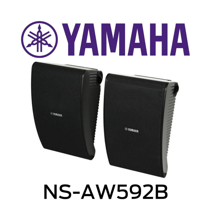 Yamaha NSAW592B - Enceintes d'extérieur 6.5 pouces de diamètre résistantes aux intempéries