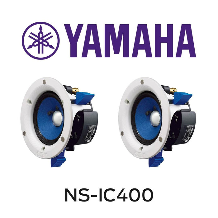 Yamaha - Enceintes encastrables de plafond 4po 90Watts NSIC400 (La paire)