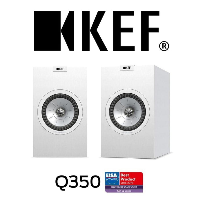 KEF Q350 - Enceintes d'étagère 6.5'' + 1'' : remarquables enceintes d'étagères de la série Q sont idéales lorsque l'espace est limité! (la paire)