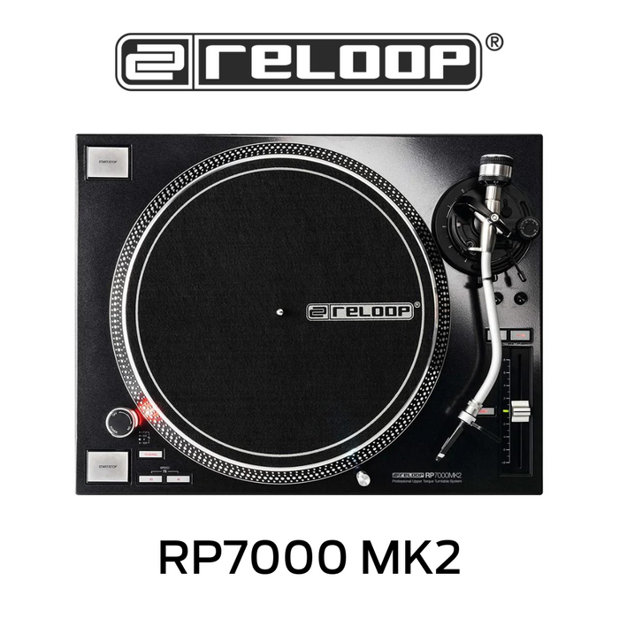 RELOOP RP7000 MK2 - Table tournante professionnel qui répond aux exigences élevées des DJ professionnels et des discothèques!