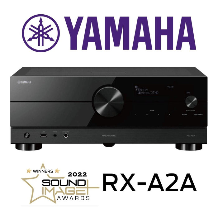Yamaha RXA2A - Récepteur cinéma maison 8K, 100 Watts 7.2 Canaux