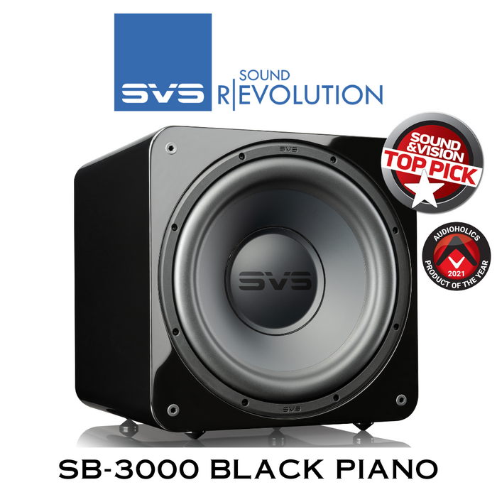 SVS SB-3000 Black Piano - Caisson de basses 800W + Woofer de 13 pouces