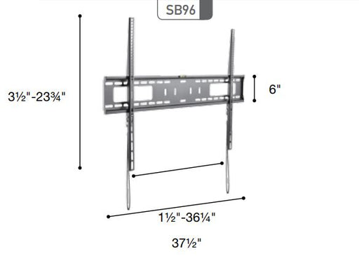 Sonora - Support mural fixe pour téléviseurs de 40" et plus - SB96
