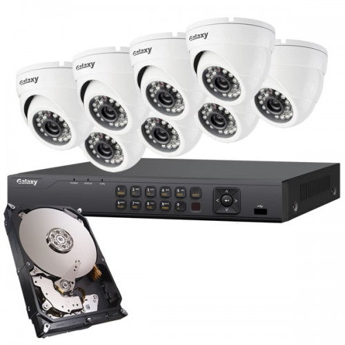 Galaxy - Système de sécurité professionnel 2MP 8CH HD-TVI - SEDKIT8D28