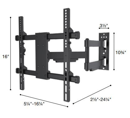 Sonora - Support mural articulé pour téléviseurs de 32" et plus - SK144