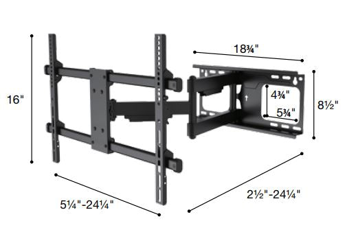 Sonora - Support mural articulé pour téléviseurs de 37" et plus - SK164