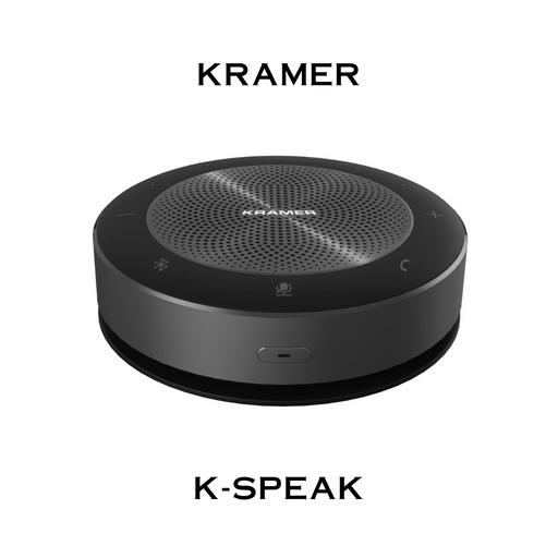 Kramer - Haut-parleur omnidirectionnel de 6 microphones Bluetooth/USB/auxiliaire K-Speak