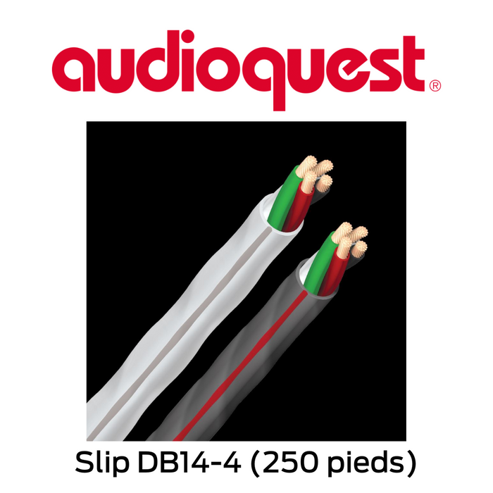 Audioquest SLiP-DB 14/4 - Câble à haut-parleurs FT4 14 AWG/4 brins