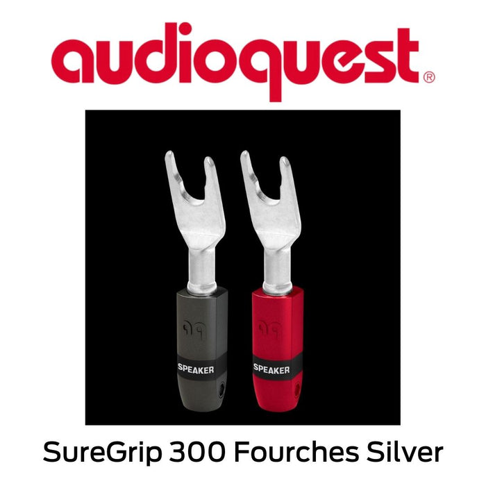 Audioquest SureGrip 300 Fourches Silver - Connecteurs de type Fourches