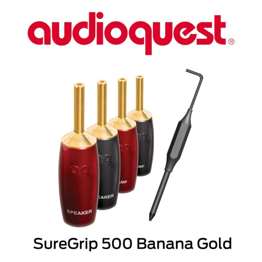 Audioquest SureGrip 500 Banana Gold - Connecteurs de type Banane