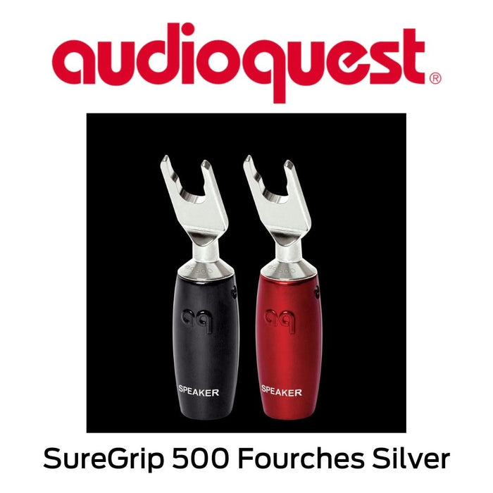 Audioquest SureGrip 500 Fourches Silver - Connecteurs de type Fourches