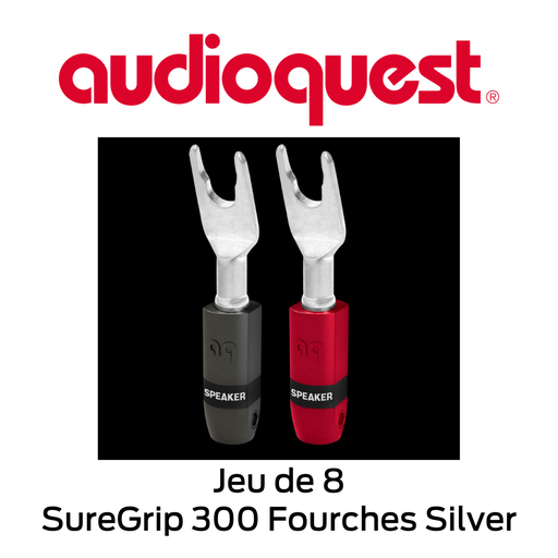 Audioquest SureGrip 300 Fourches Silver - Connecteurs de type Fourches