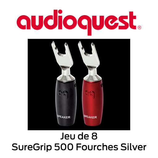 Audioquest SureGrip 500 Fourches Silver - Connecteurs de type Fourches