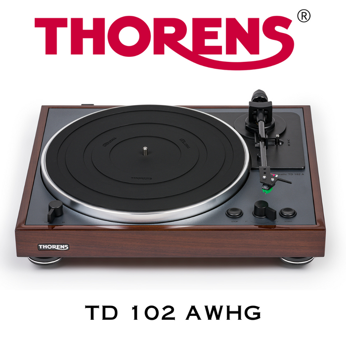 THORENS TD 102 A Noyer - Table tournante + Audio-Technica ATVM95E