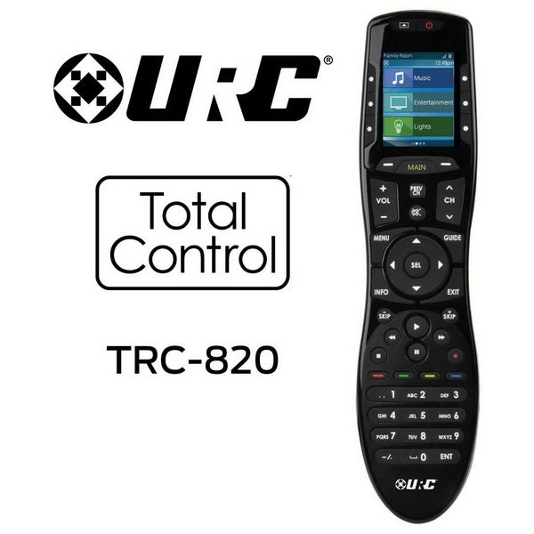 URC Total Control TRC-820 - Télécommande Wi-Fi haute performance permet de contrôler dans une seule pièce les appareils de divertissement et de maison intelligente - TV, composants A / V, décodeurs câble et satellite, systèmes de musique, etc.