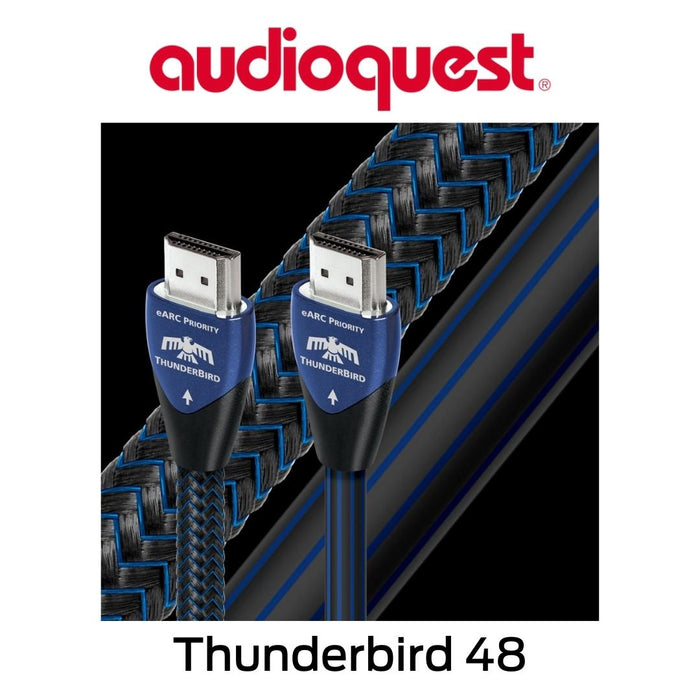 AudioQuest - Câble HDMI avec conducteurs et eARC 10% argent 8K-10K Thunderbird 48