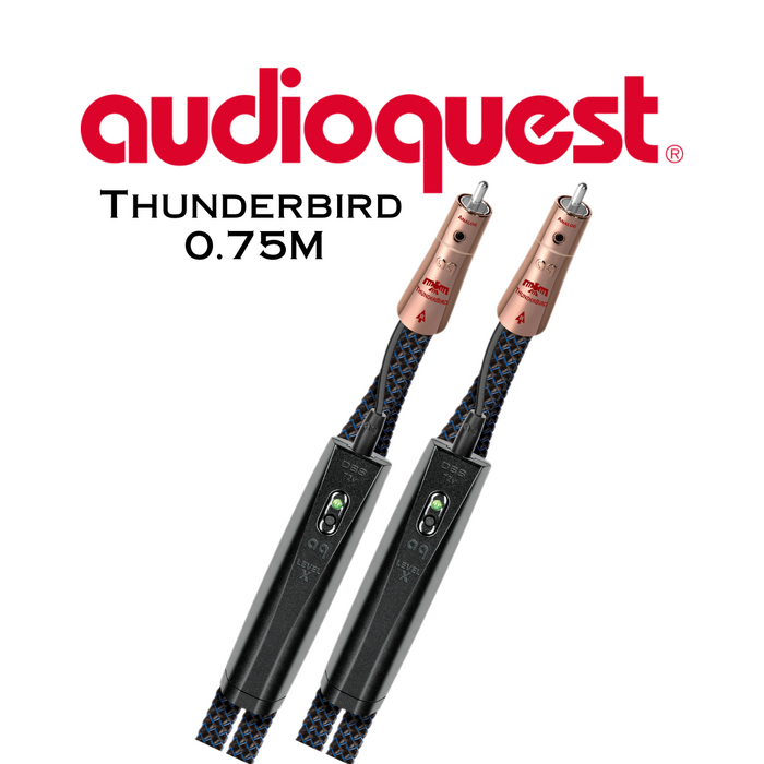 Audioquest Thunderbird - Câble d'interconnexions RCA-RCA Mâle (la paire)