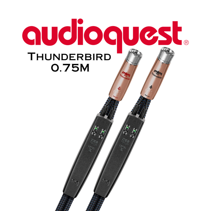 Audioquest Thunderbird - Câble audio XLR PSC +72v DBS (paire)
