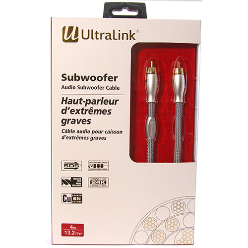 UltraLink USW4M - Câble de subwoofer 4m