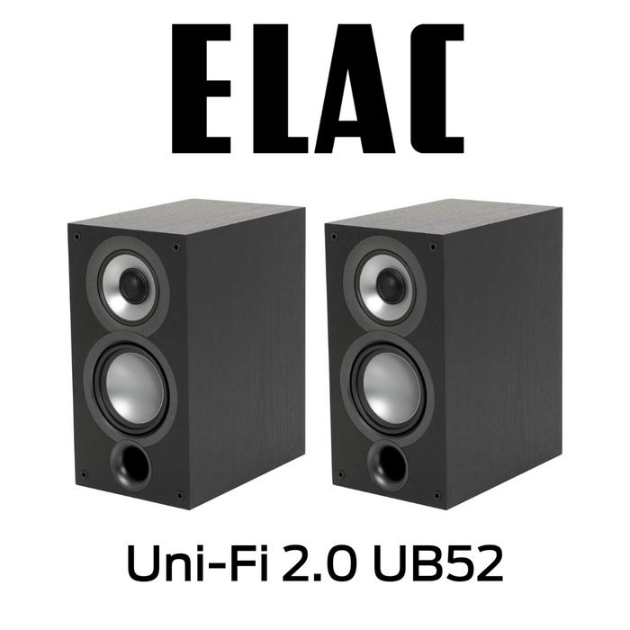 ELAC Uni-Fi 2.0 UB52 - Enceintes acoustiques d'étagère parfaite lorsque  l'espace est limité, mais que la demande de son audiophile n'est pas négociable! (la paire)