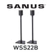 SANUS - Paire de pieds solides noirs pour haut-parleurs ambiophoniques compatible avec Sonos One, One SL, Play:1, Play:3 WSS22B