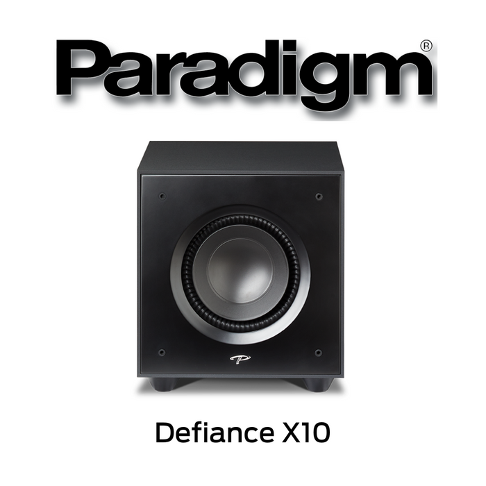 Paradigm Defiance X10 - Caisson de basses 300Watts RMS woofer de 10''