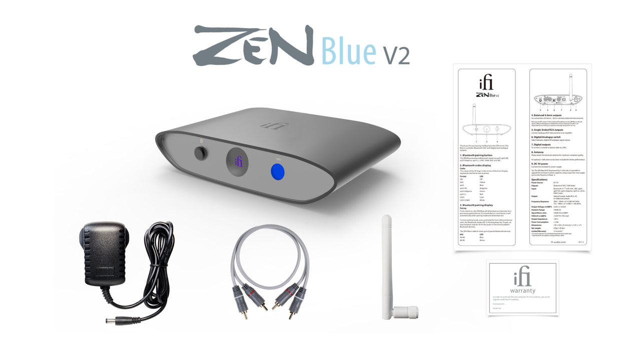 iFi ZEN Blue V2 - DAC Bluetooth haute résolution ultra abordable