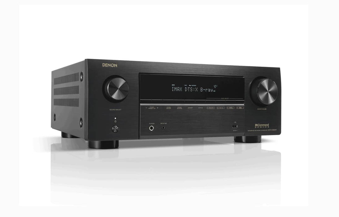DENON AVR-X3800H - Récepteur cinéma maison 105Watts 9.4 canaux Dolby Atmos, DTS:X, Vidéo 8K