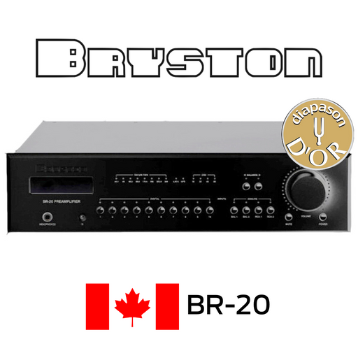 Bryston BR20 Noir - Préamplificateur Stéréo