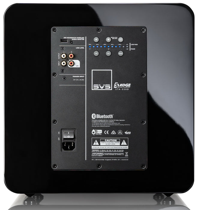 Caisson de basses SVS SB-2000 Pro finition Piano Gloss – subwoofer clos 550W avec haut-parleur de 12 pouces pour Hi-Fi et home cinéma