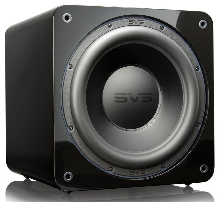 Caisson de basses SVS SB-3000 finition Piano Gloss – subwoofer compact 800W pour système Hi-Fi et home cinéma haute performance