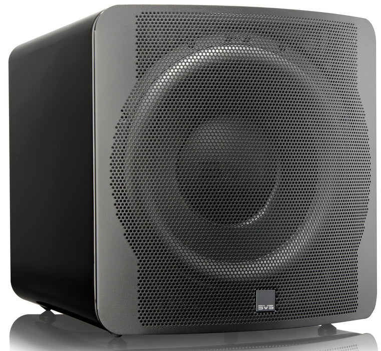 Caisson de basses SVS SB-3000 finition Piano Gloss – subwoofer compact 800W pour système Hi-Fi et home cinéma haute performance