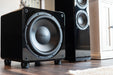 Caisson de basses SVS SB-3000 finition Piano Gloss – subwoofer compact 800W pour système Hi-Fi et home cinéma haute performance