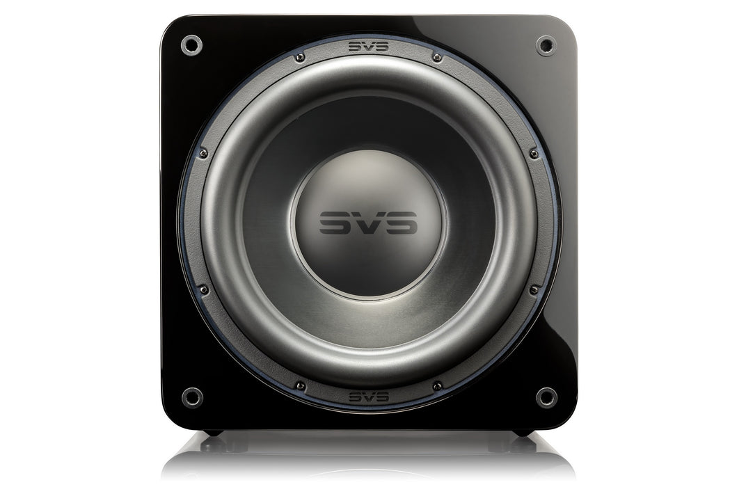 Caisson de basses SVS SB-3000 finition Piano Gloss – subwoofer compact 800W pour système Hi-Fi et home cinéma haute performance