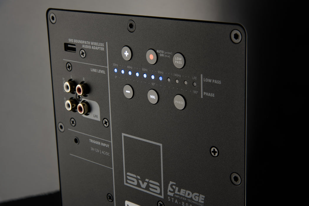 Caisson de basses SVS SB-3000 finition Piano Gloss – subwoofer compact 800W pour système Hi-Fi et home cinéma haute performance